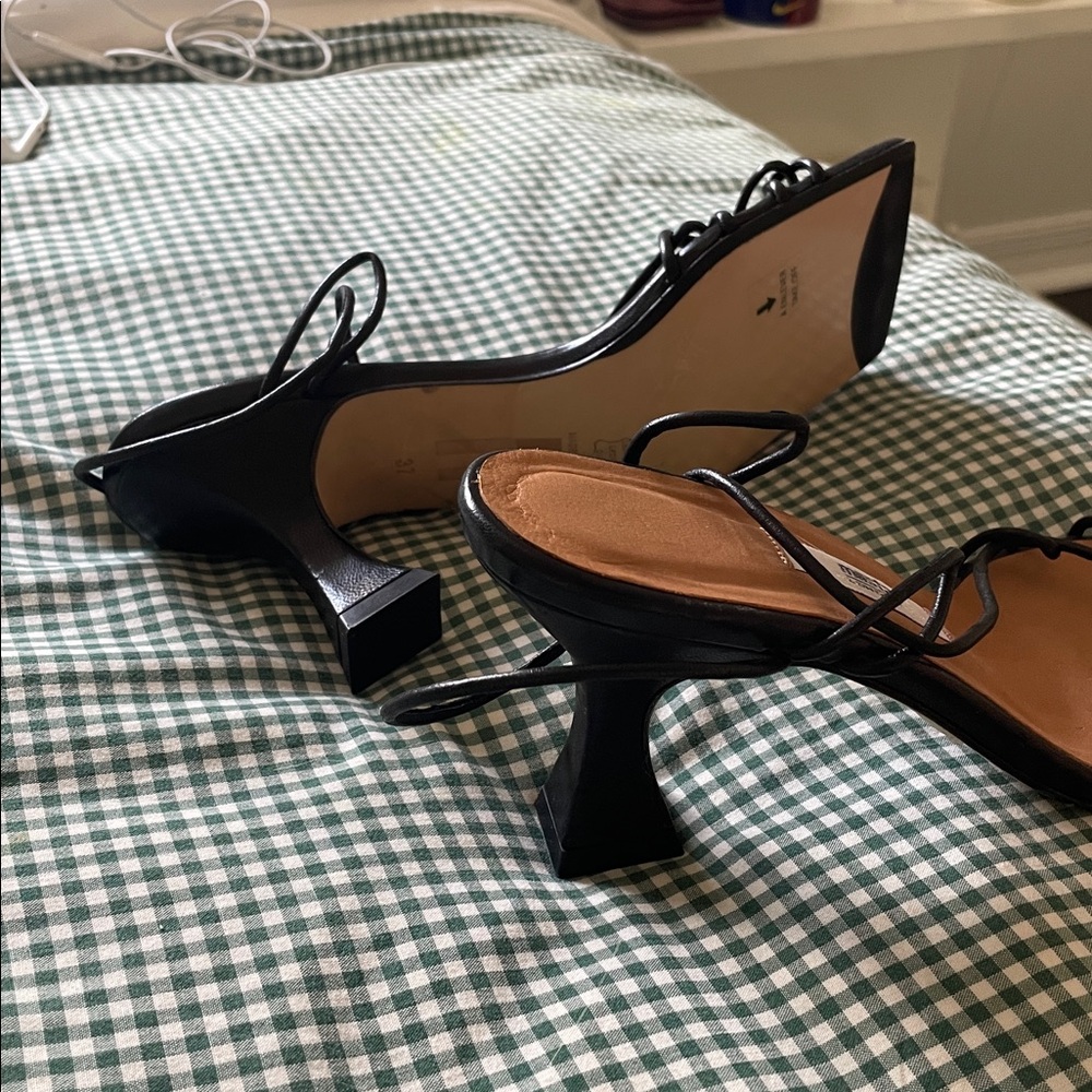 Miista Black Strappy Heels - Picture 3 of 6